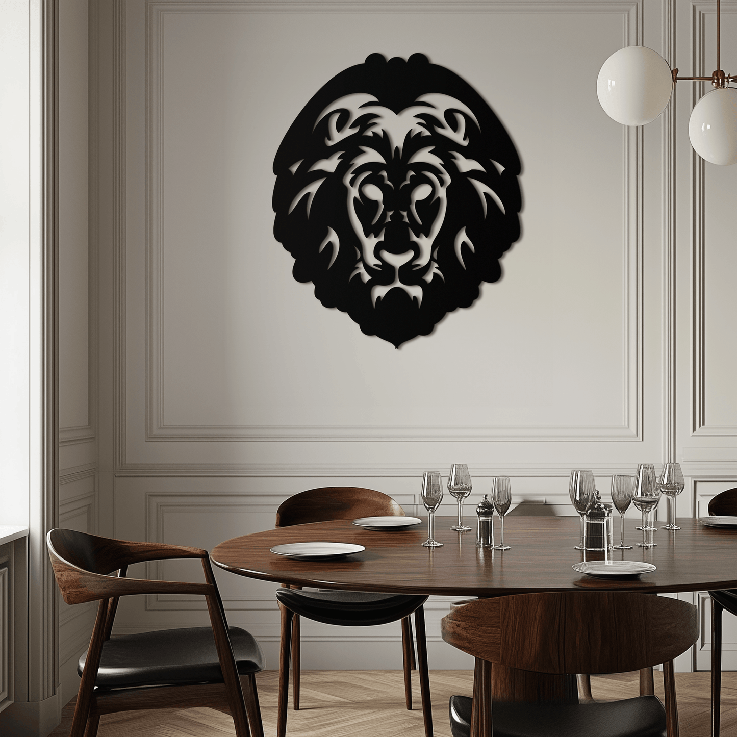 Lion Head Metal Wall Art - Steel Wall Decor for Home and Office - KAF003 - Tampa Home & Garden Store