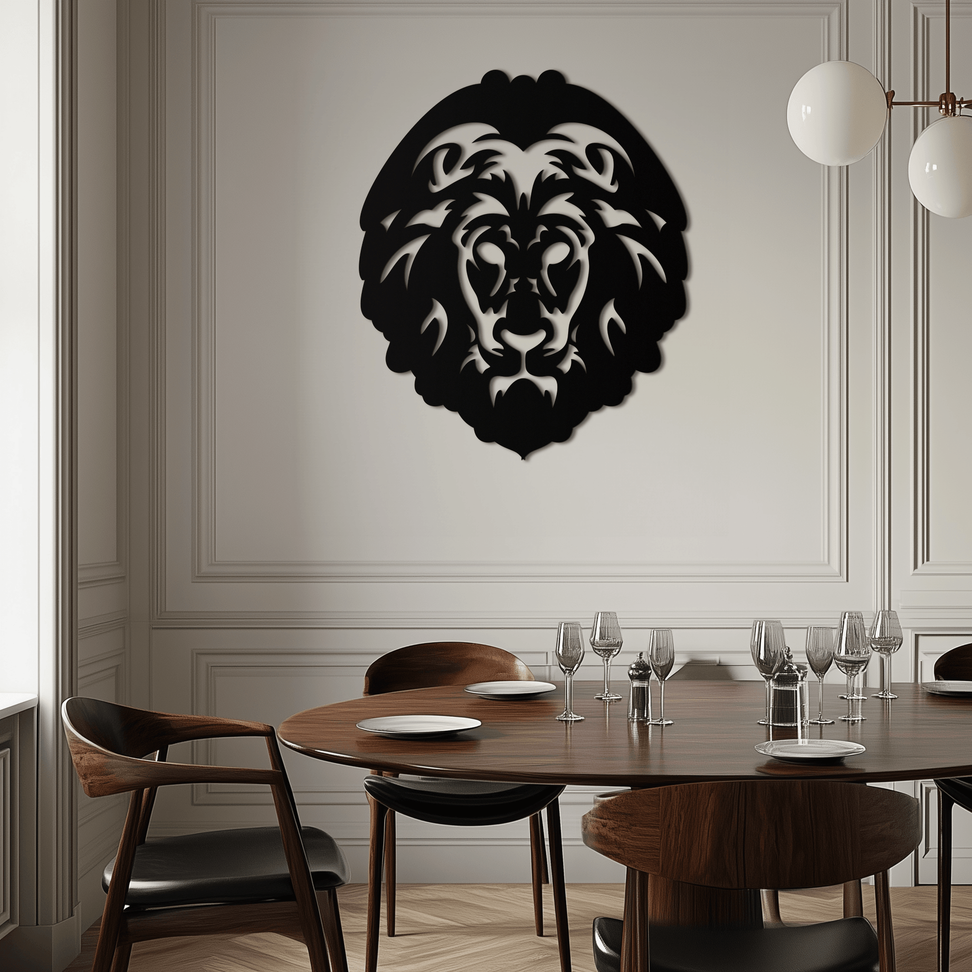 Lion Head Metal Wall Art - Steel Wall Decor for Home and Office - KAF003 - Tampa Home & Garden Store