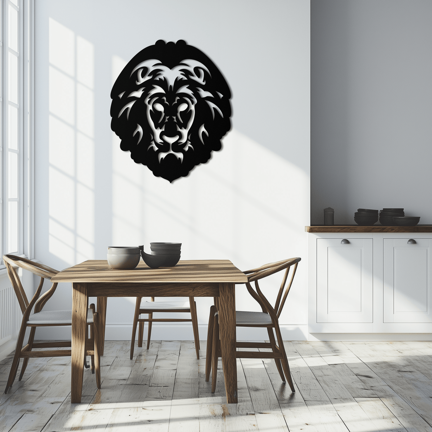 Lion Head Metal Wall Art - Steel Wall Decor for Home and Office - KAF003 - Tampa Home & Garden Store