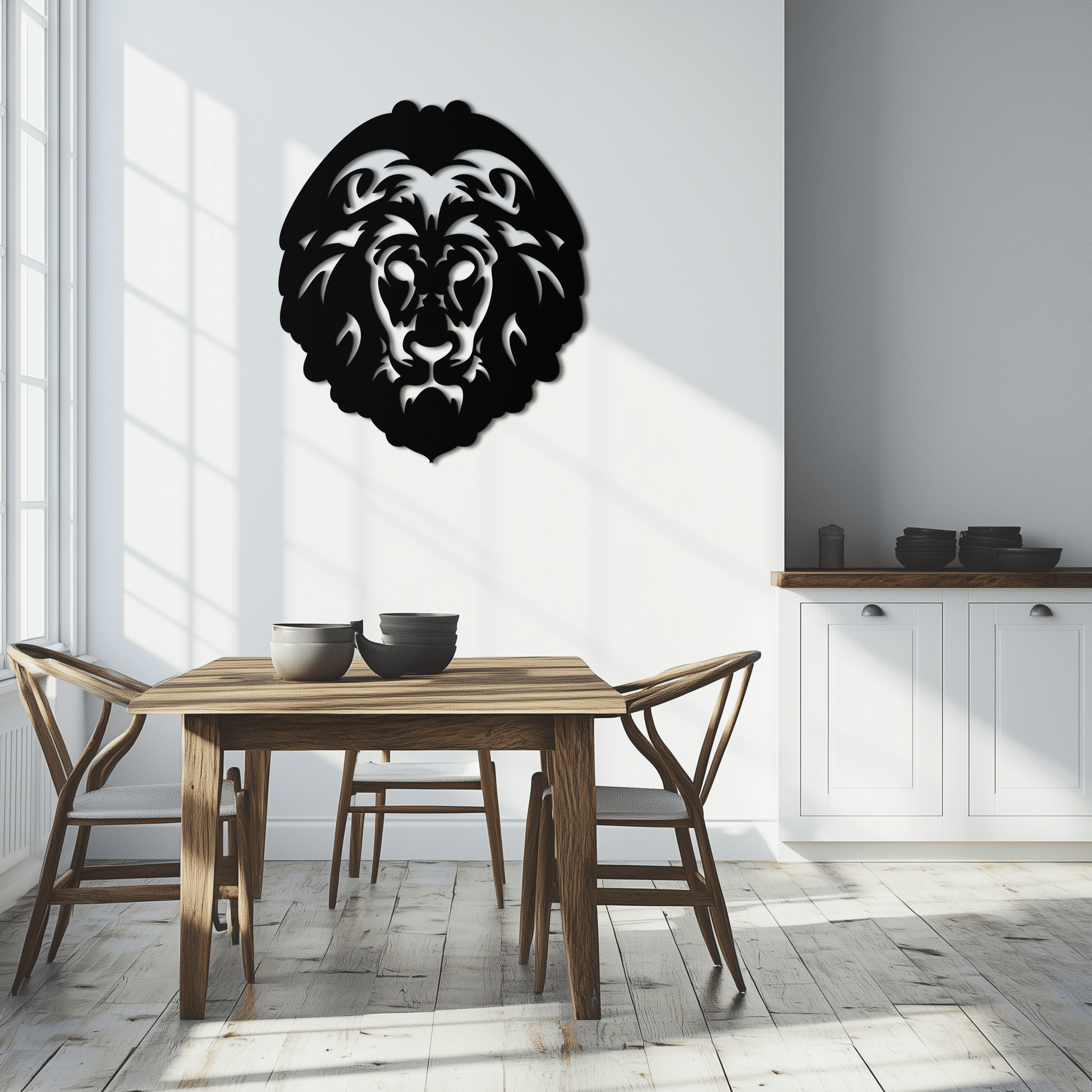 Lion Head Metal Wall Art - Steel Wall Decor for Home and Office - KAF003 - Tampa Home & Garden Store