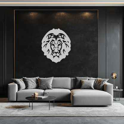 Lion Head Metal Wall Art - Steel Wall Decor for Home and Office - KAF003 - Tampa Home & Garden Store