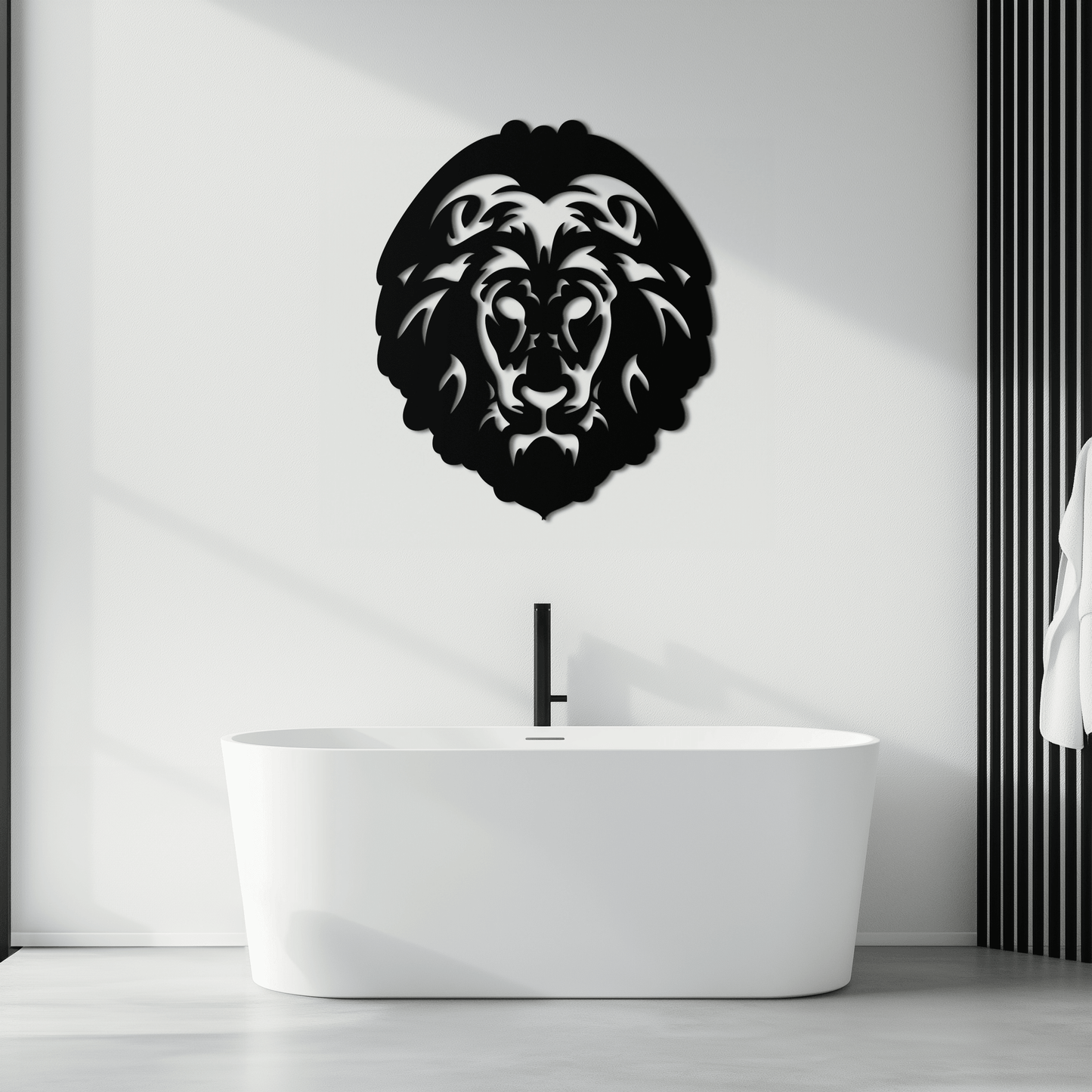 Lion Head Metal Wall Art - Steel Wall Decor for Home and Office - KAF003 - Tampa Home & Garden Store