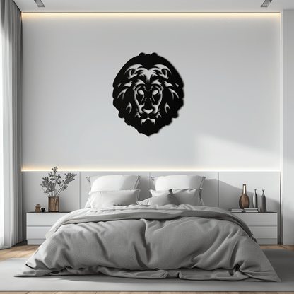 Lion Head Metal Wall Art - Steel Wall Decor for Home and Office - KAF003 - Tampa Home & Garden Store