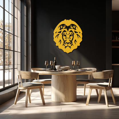Lion Head Metal Wall Art - Steel Wall Decor for Home and Office - KAF003 - Tampa Home & Garden Store