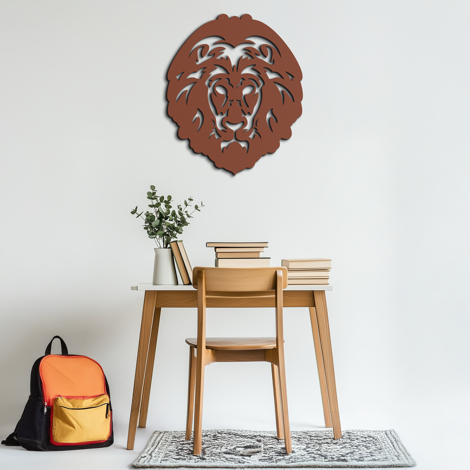 Lion Head Metal Wall Art - Steel Wall Decor for Home and Office - KAF003 - Tampa Home & Garden Store
