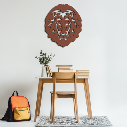 Lion Head Metal Wall Art - Steel Wall Decor for Home and Office - KAF003 - Tampa Home & Garden Store