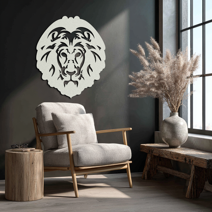 Lion Head Metal Wall Art - Steel Wall Decor for Home and Office - KAF003 - Tampa Home & Garden Store