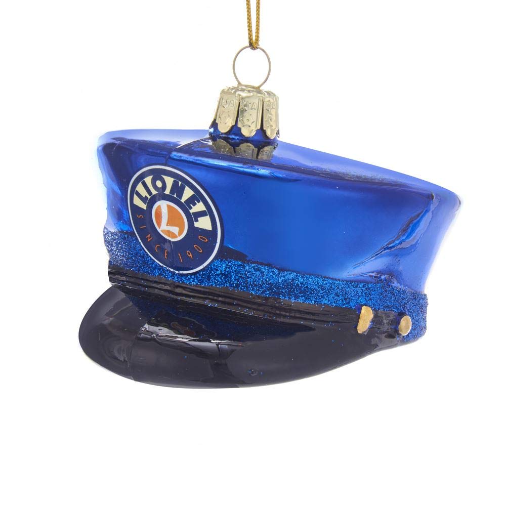 Lionel Glass Conductor Hat Ornament - Tampa Home & Garden Store