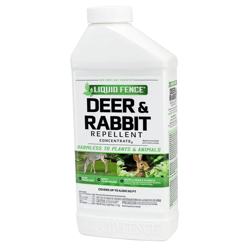 Liquid Fence - Deer & Rabbit Repellent, Concentrate (40 oz) - Tampa Home & Garden Store