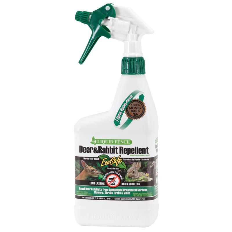 Liquid Fence - Deer & Rabbit Repellent Spray, Ready-to-Use (Quart) - Tampa Home & Garden Store