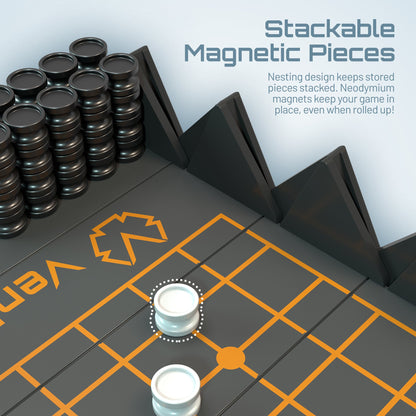 Mini Go board game by VentureBoard with stackable magnetic pieces and black and white stones on Tampa Home & Garden Store