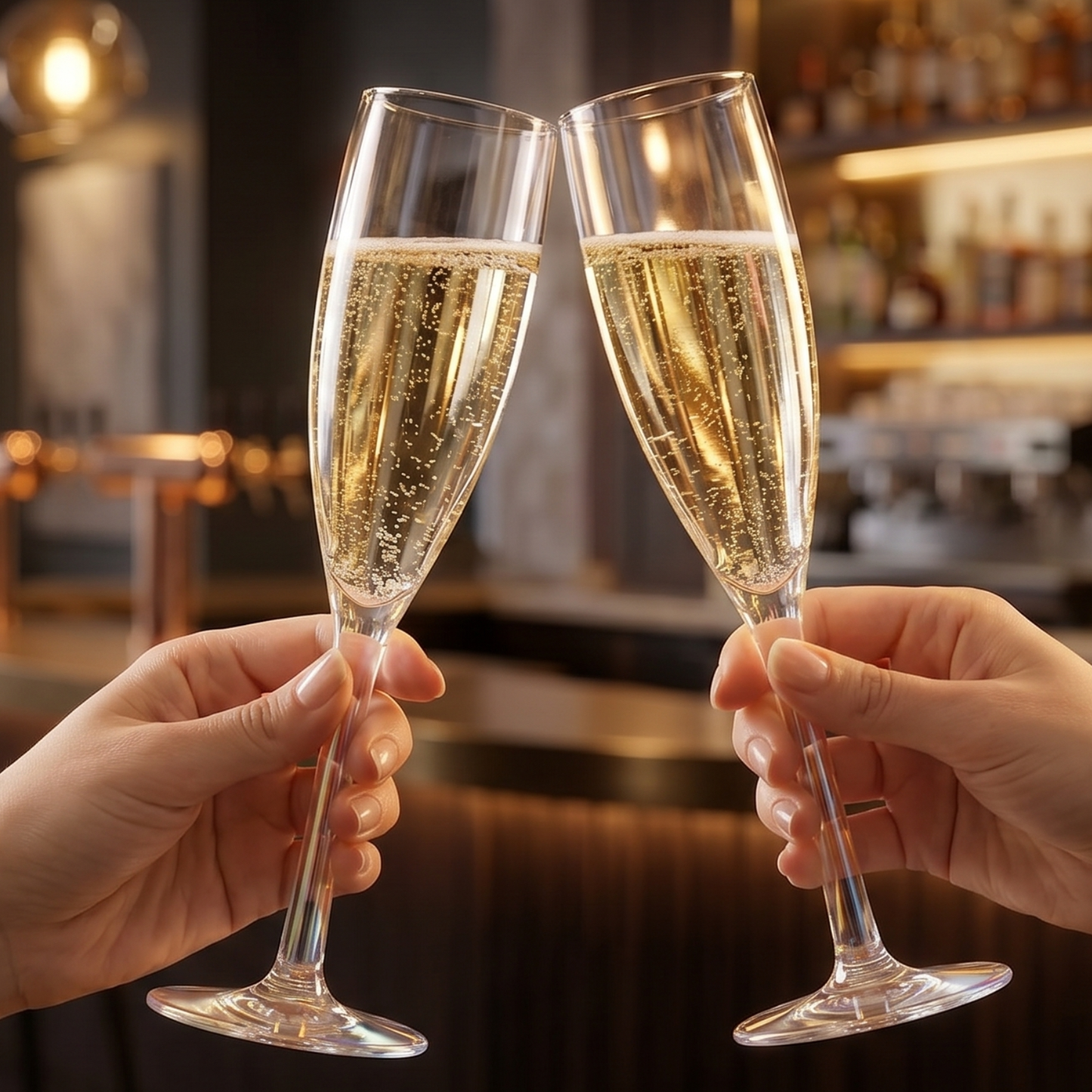 Barcelona Acrylic Champagne Flute Set of 6