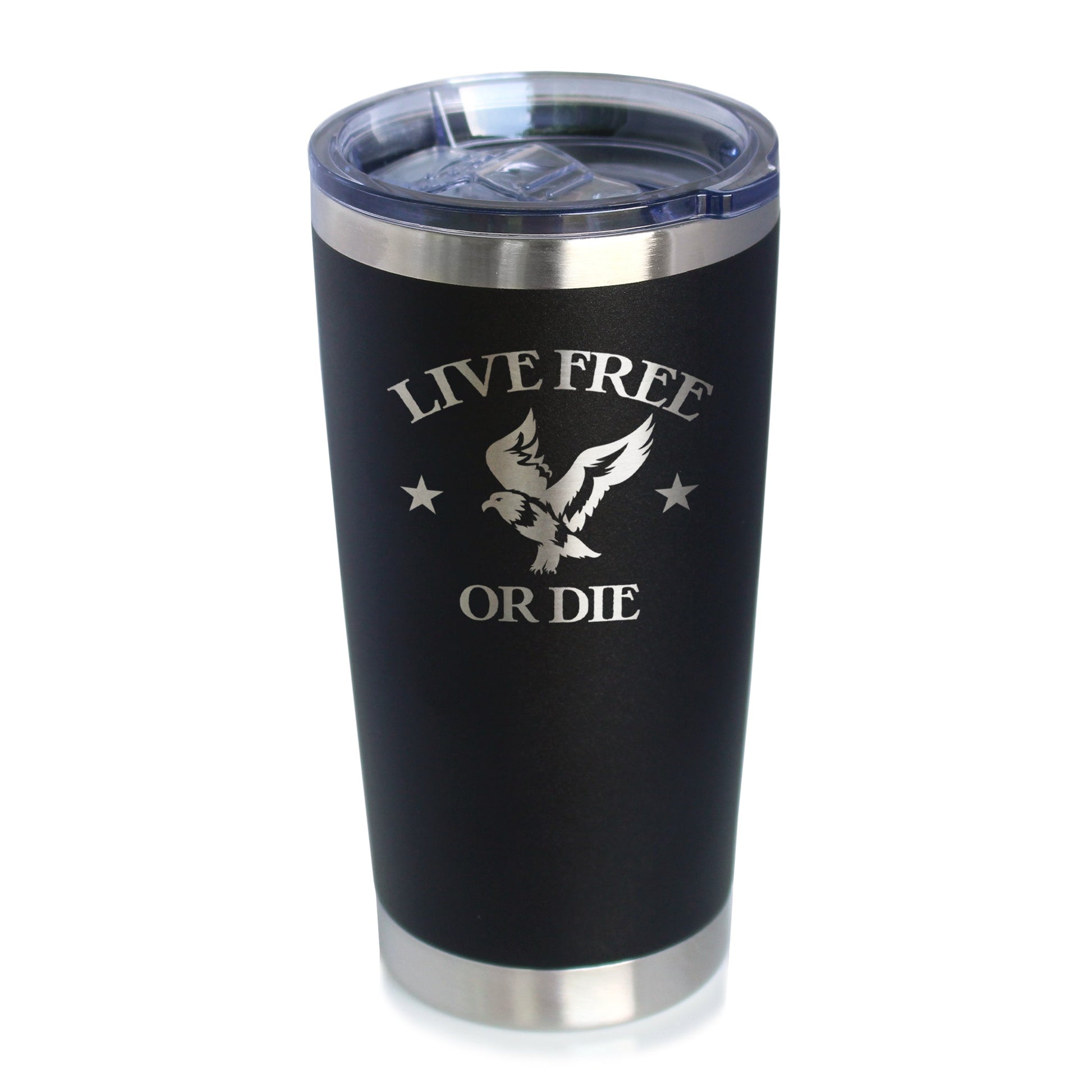 Live Free or Die - 20 oz Coffee Tumbler - Tampa soil911.com