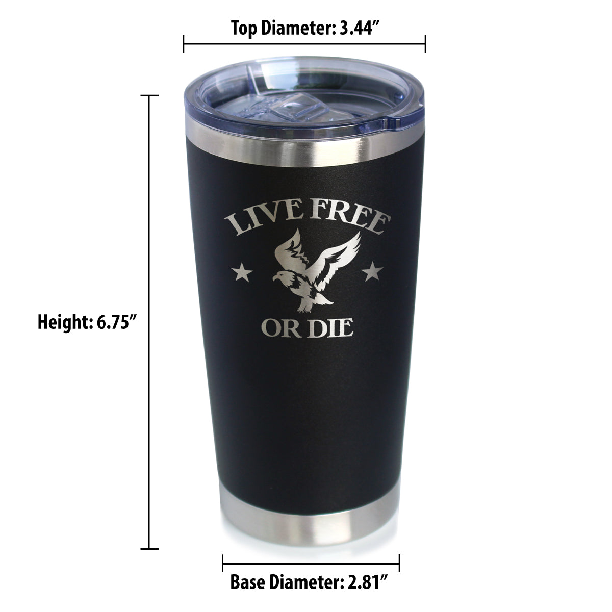 Live Free or Die - 20 oz Coffee Tumbler - Tampa soil911.com