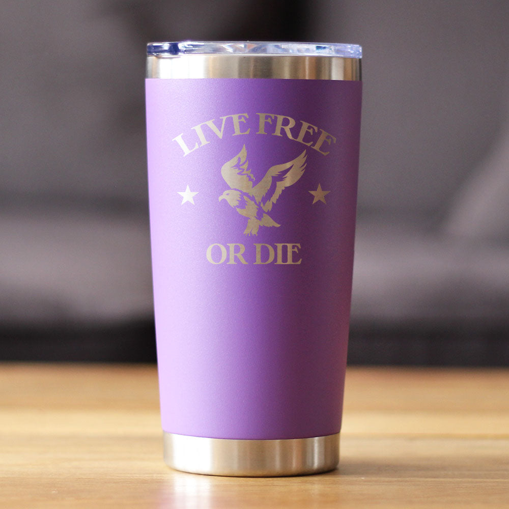 Live Free or Die - 20 oz Coffee Tumbler - Tampa soil911.com