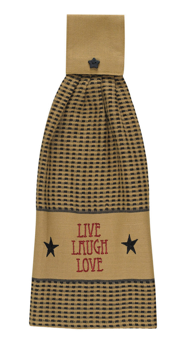 Live Laugh Love - Tietop Kitchen Towel - Tampa Home & Garden Store