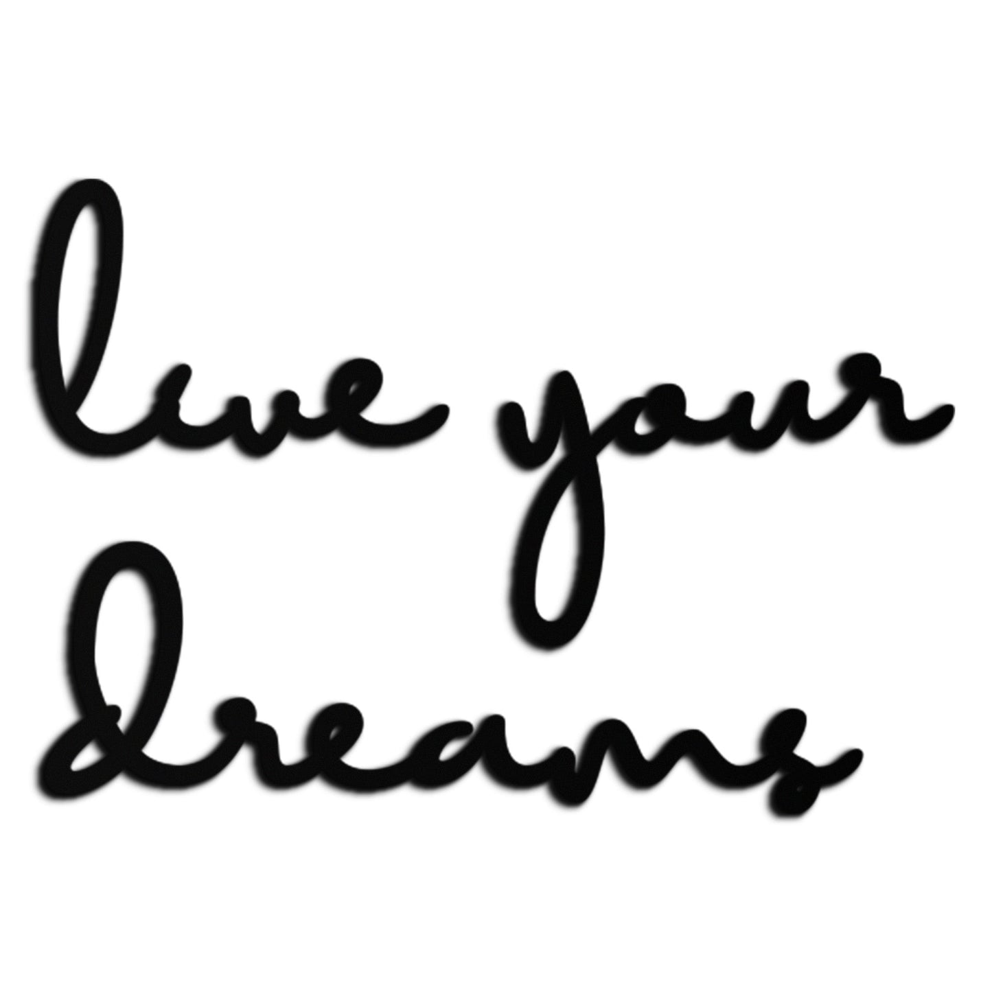Live Your Dreams Metal Wall Art - Inspirational Script Wall Decor - KAF096 - Tampa Home & Garden Store