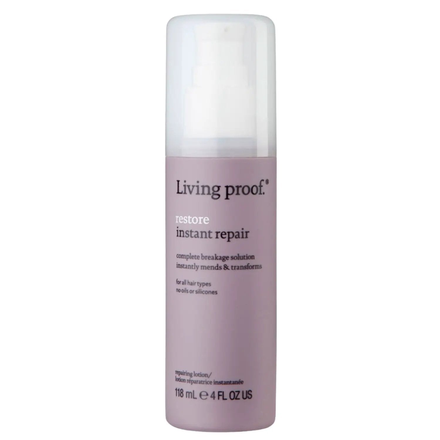 Living Proof Restore Instant Repair Cream bottle, pink label, 4 oz, hair styling product on Tampa Home & Garden Store