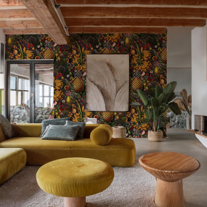 Papel pintado de fruta jugosa, ciruela