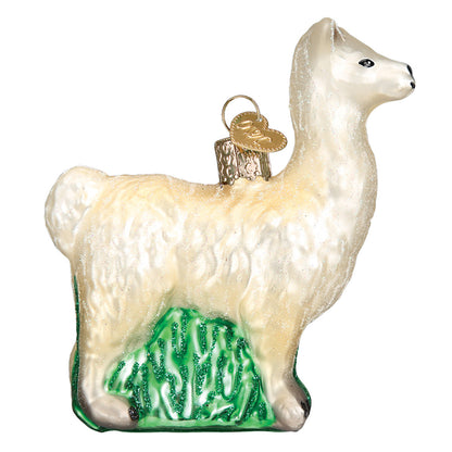 Llama Glass Ornament - Tampa Home & Garden Store