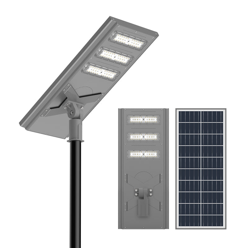 Farola solar comercial de 100 W, 150 W y 200 W - Permanece encendida 