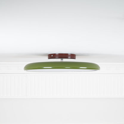 Orbitra green flush mount LED ceiling light with swivel arm, dimmable Moktan Sabai on Tampa Home & Garden Store