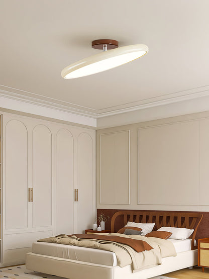 Orbitra flush-mount LED ceiling light with swivel arm beige, dimmable Moktan Sabai on Tampa Home & Garden Store