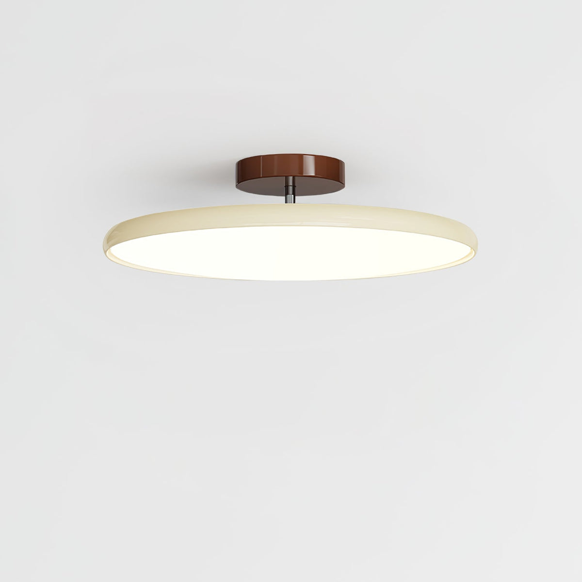 Ceiling light Orbitra flush mount LED with swivel arm, beige ring, dimmable Moktan Sabai on Tampa Home & Garden Store