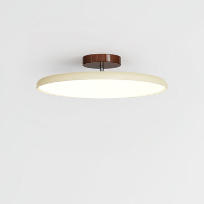 Ceiling light Orbitra flush mount LED with swivel arm, beige ring, dimmable Moktan Sabai on Tampa Home & Garden Store
