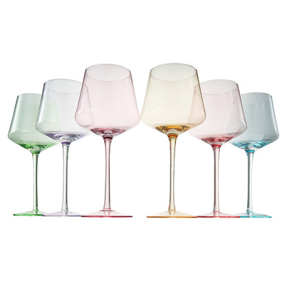 Monet Stemmed Wine Glasses and the Set of 6