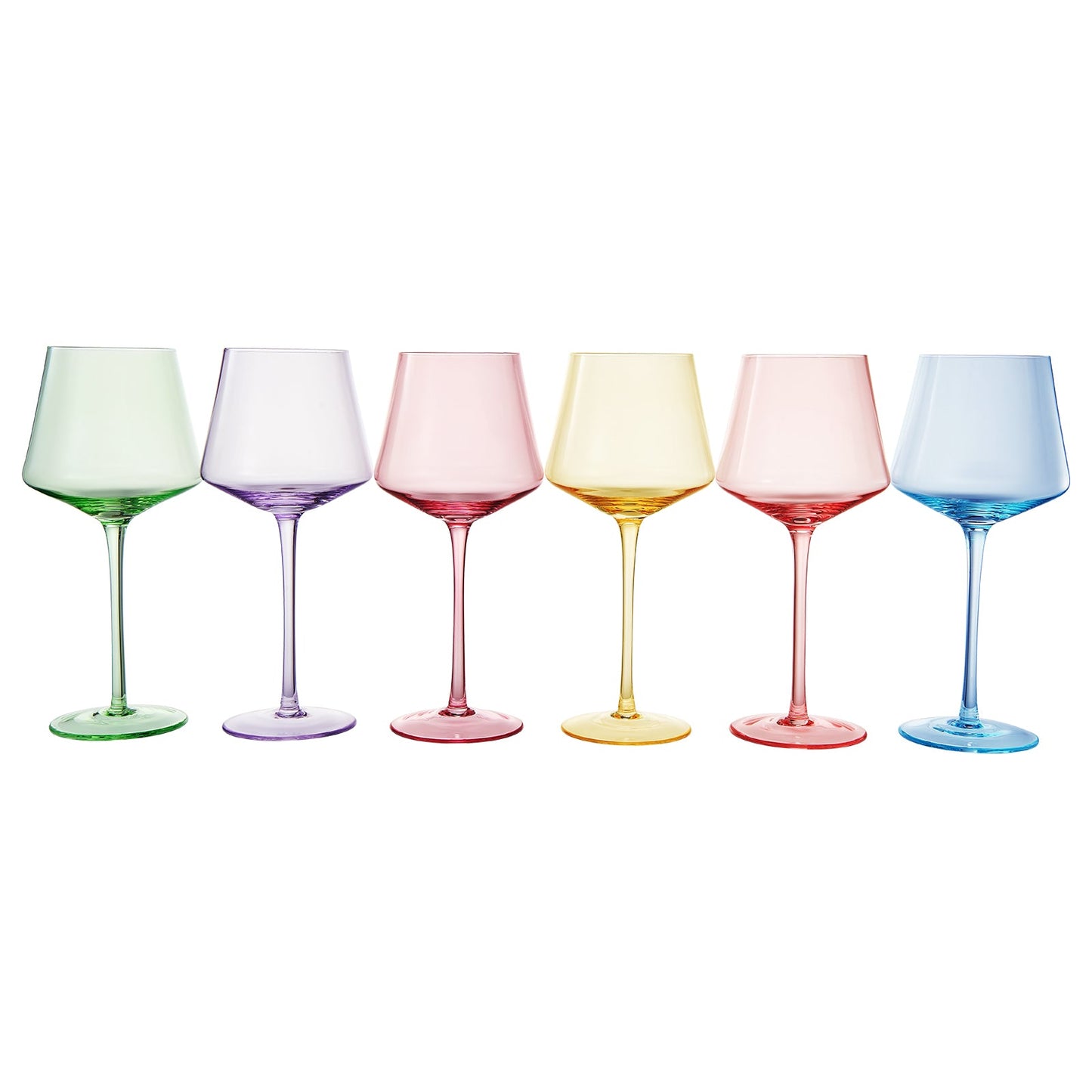 Monet Stemmed Wine Glasses and the Set of 6