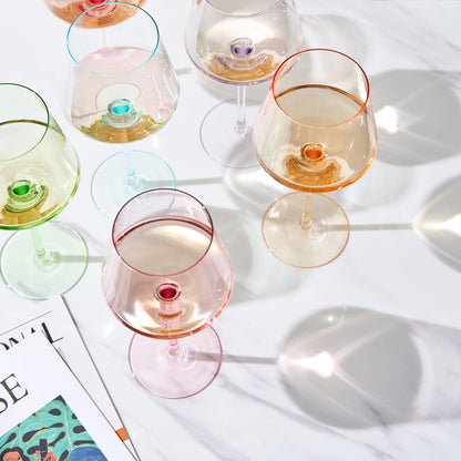 Monet Stemmed Wine Glasses and the Set of 6