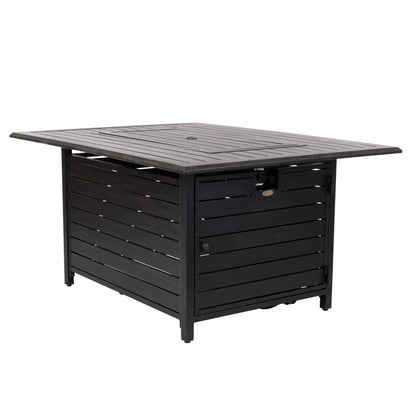 Longmont 48" Rectangular Aluminum Convertible Gas Fire Pit Table - Tampa Home & Garden Store