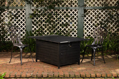 Longmont 48" Rectangular Aluminum Convertible Gas Fire Pit Table - Tampa Home & Garden Store