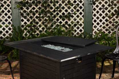 Longmont 48" Rectangular Aluminum Convertible Gas Fire Pit Table - Tampa Home & Garden Store