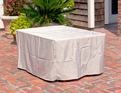 Longmont 48" Rectangular Aluminum Convertible Gas Fire Pit Table - Tampa Home & Garden Store