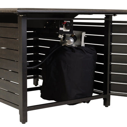 Longmont 48" Rectangular Aluminum Convertible Gas Fire Pit Table - Tampa Home & Garden Store