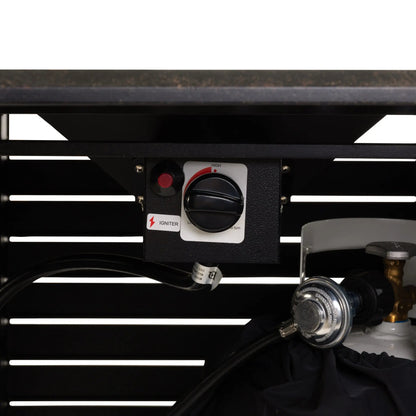 Longmont 48" Rectangular Aluminum Convertible Gas Fire Pit Table - Tampa Home & Garden Store