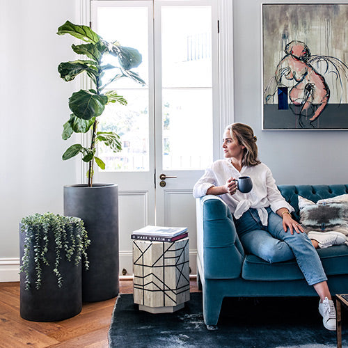The Loob Tall Planter | Slim Contemporary Column Pot
