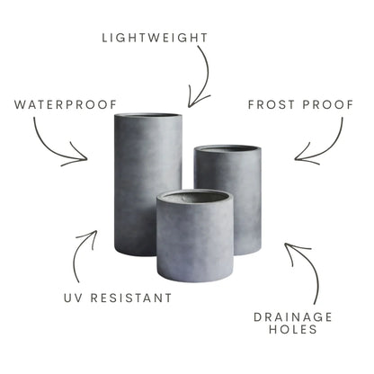 The Loob Tall Planter | Slim Contemporary Column Pot
