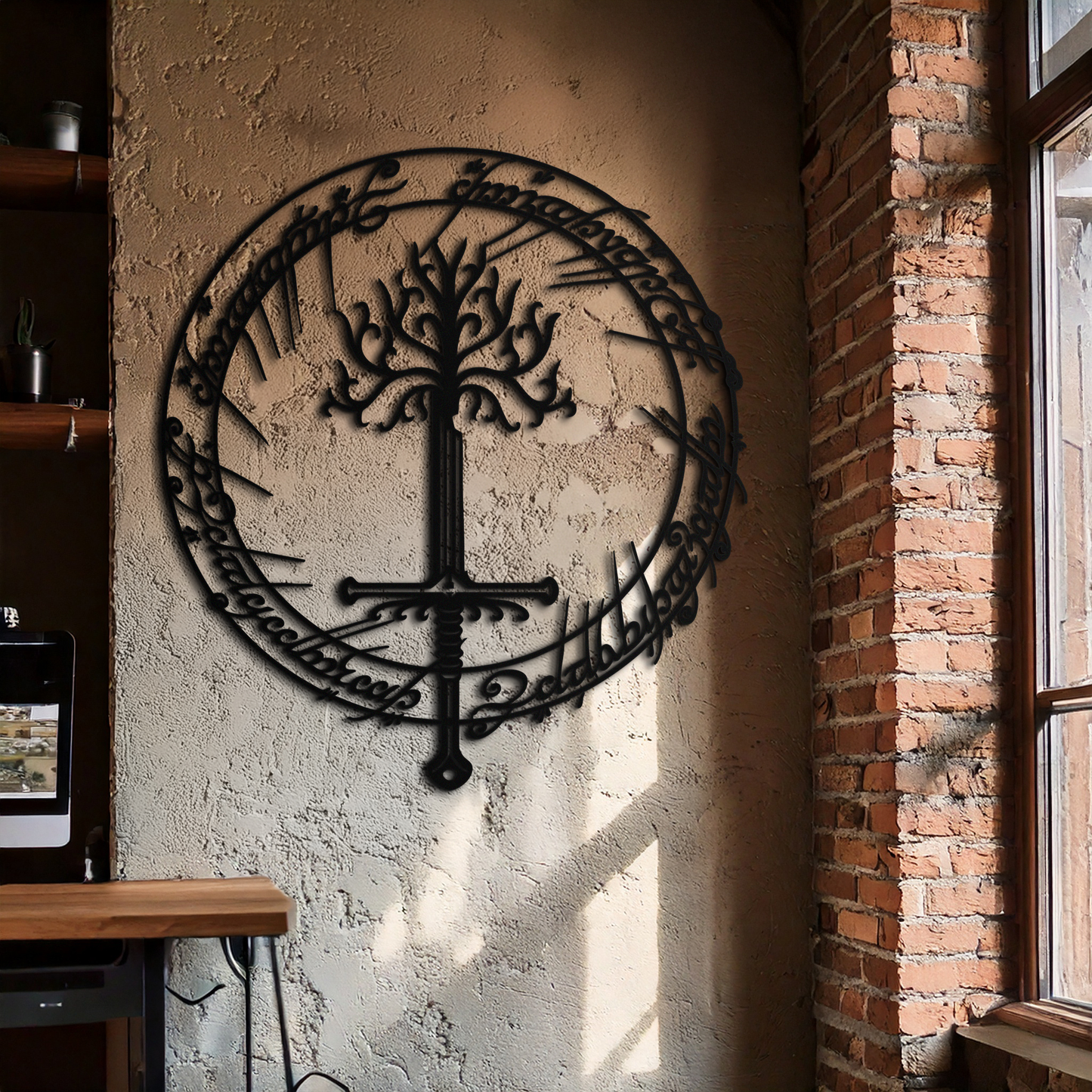 Lord of the Rings Metal Wall Art - Silhouette Fantasy Steel Decor for Home & Office- KAF485 - Tampa Home & Garden Store