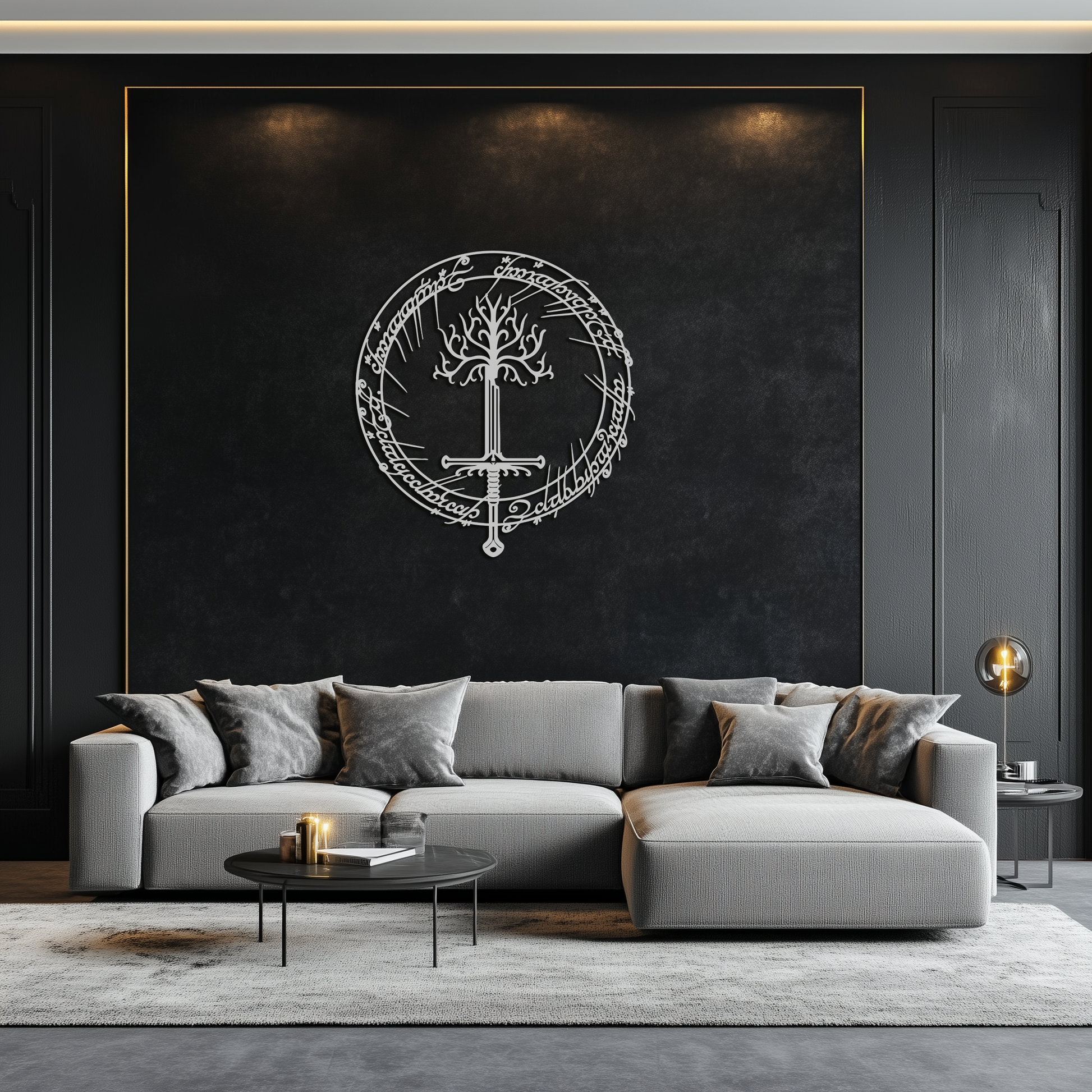 Lord of the Rings Metal Wall Art - Silhouette Fantasy Steel Decor for Home & Office- KAF485 - Tampa Home & Garden Store