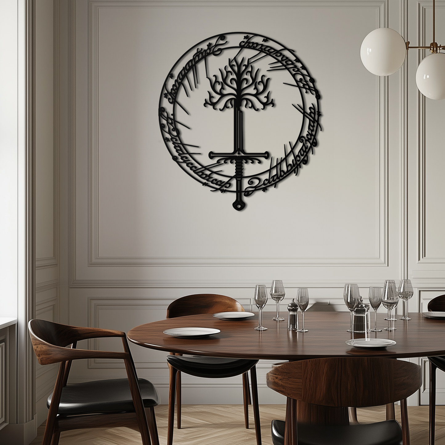 Lord of the Rings Metal Wall Art - Silhouette Fantasy Steel Decor for Home & Office- KAF485 - Tampa Home & Garden Store