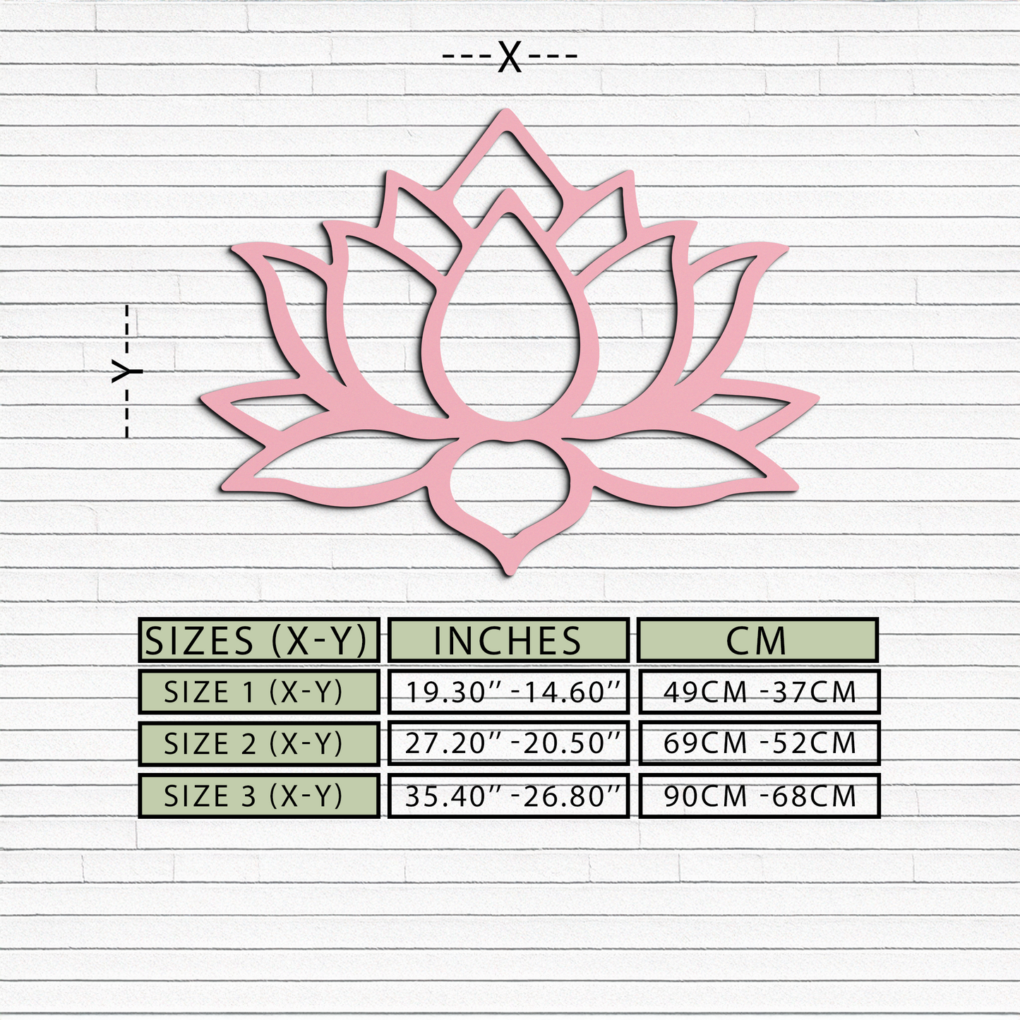 Lotus Flower Silhouette Metal Wall Art – Spiritual Nature-Inspired Design - KAFGP052 - Tampa Home & Garden Store
