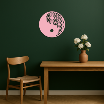Lotus Mandala Silhouette Metal Wall Art – Sacred Geometry Design - KAFGP056 - Tampa Home & Garden Store