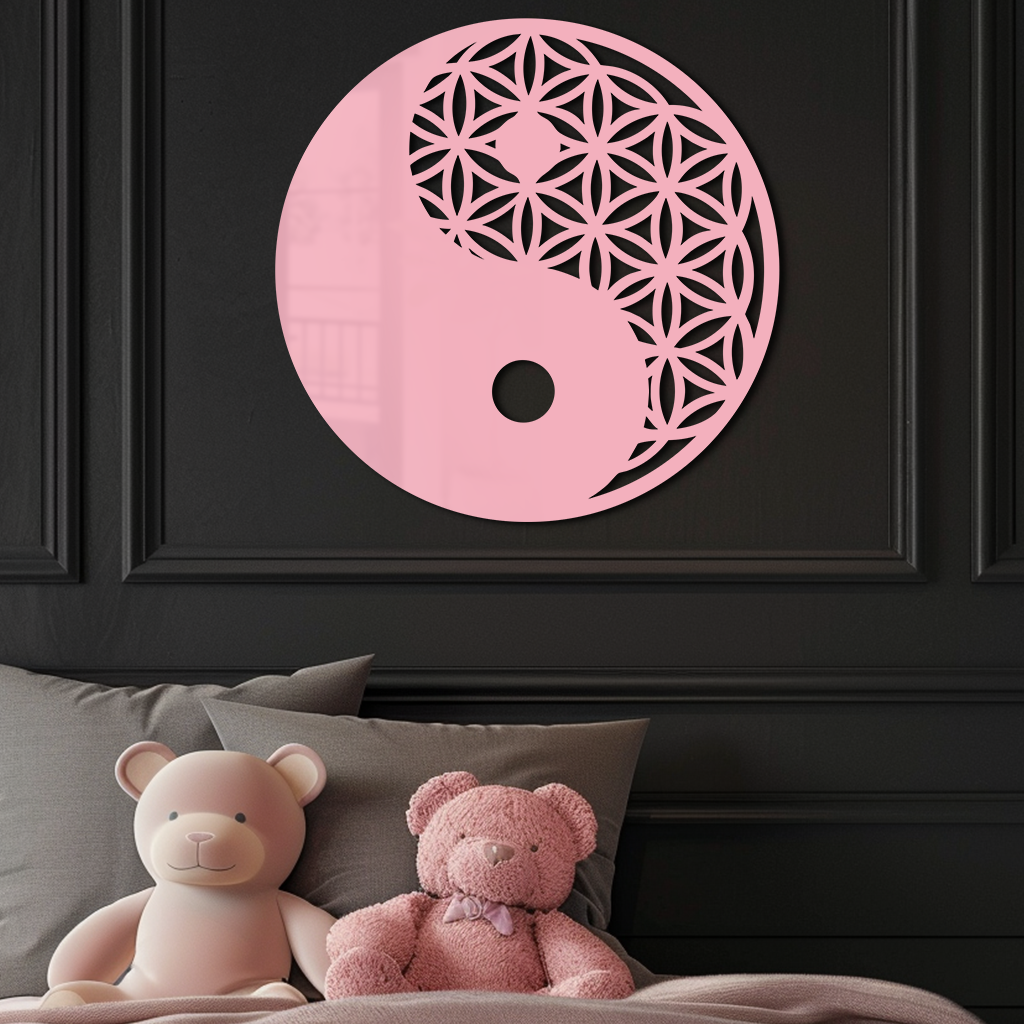 Lotus Mandala Silhouette Metal Wall Art – Sacred Geometry Design - KAFGP056 - Tampa Home & Garden Store