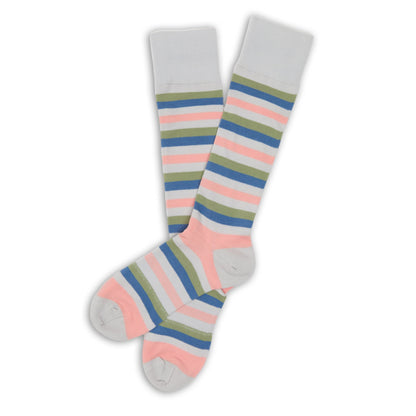 Louie and Soft Multi Stripe Cotton Dress Socks
