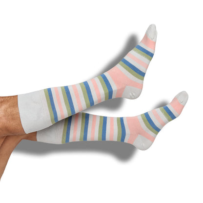 Louie and Soft Multi Stripe Cotton Dress Socks