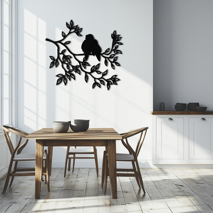 Love Birds Metal Wall Art - Romantic Silhouette Decor- KAF284 - Tampa Home & Garden Store