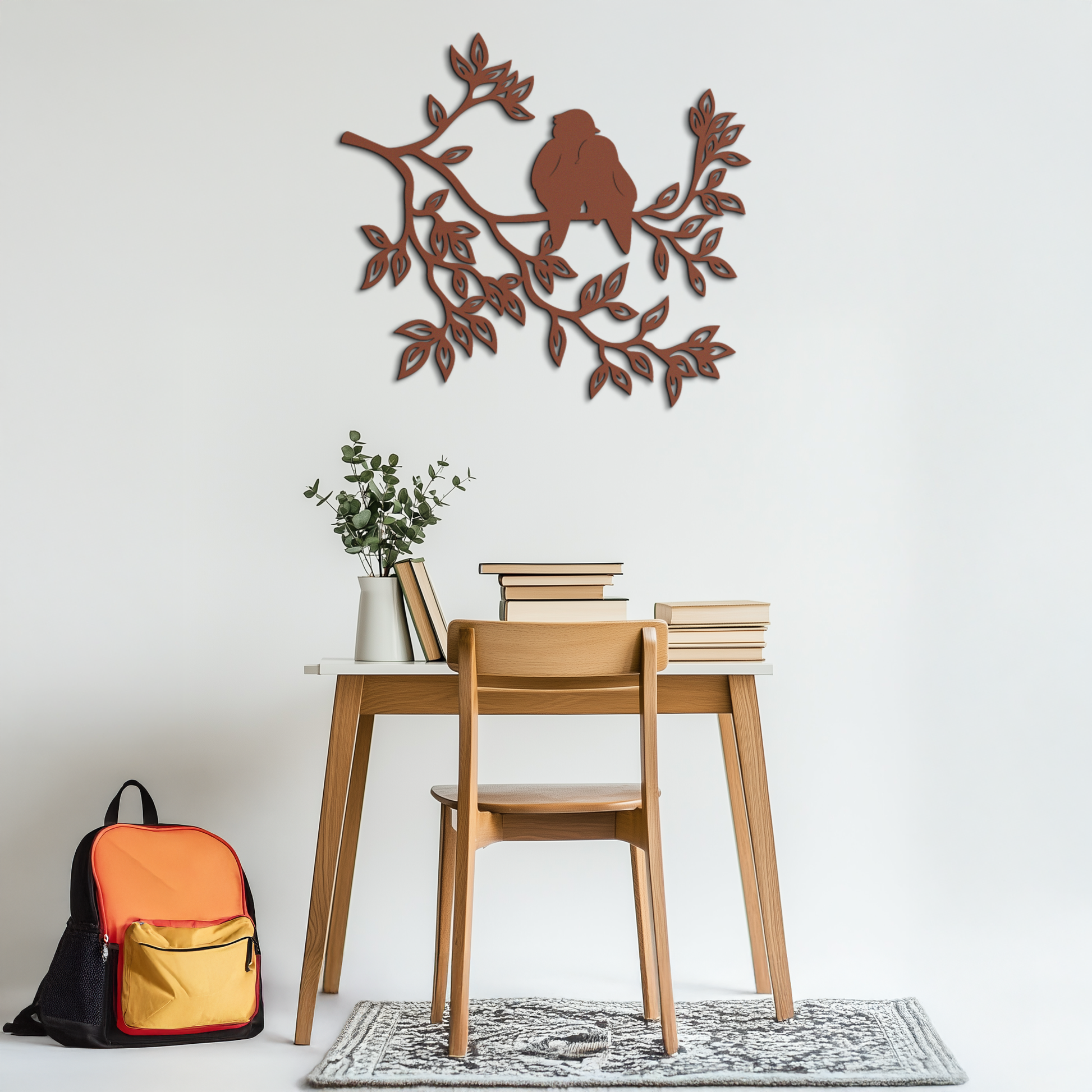 Love Birds Metal Wall Art - Romantic Silhouette Decor- KAF284 - Tampa Home & Garden Store